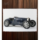 Металлическая табличка Bugatti Type 51 Grand Prix Racing Car